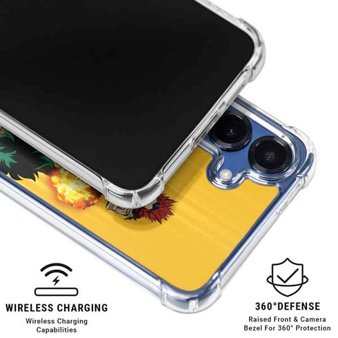 My Hero Academia Deku Squad Season 5 Galaxy S25 Clear Case